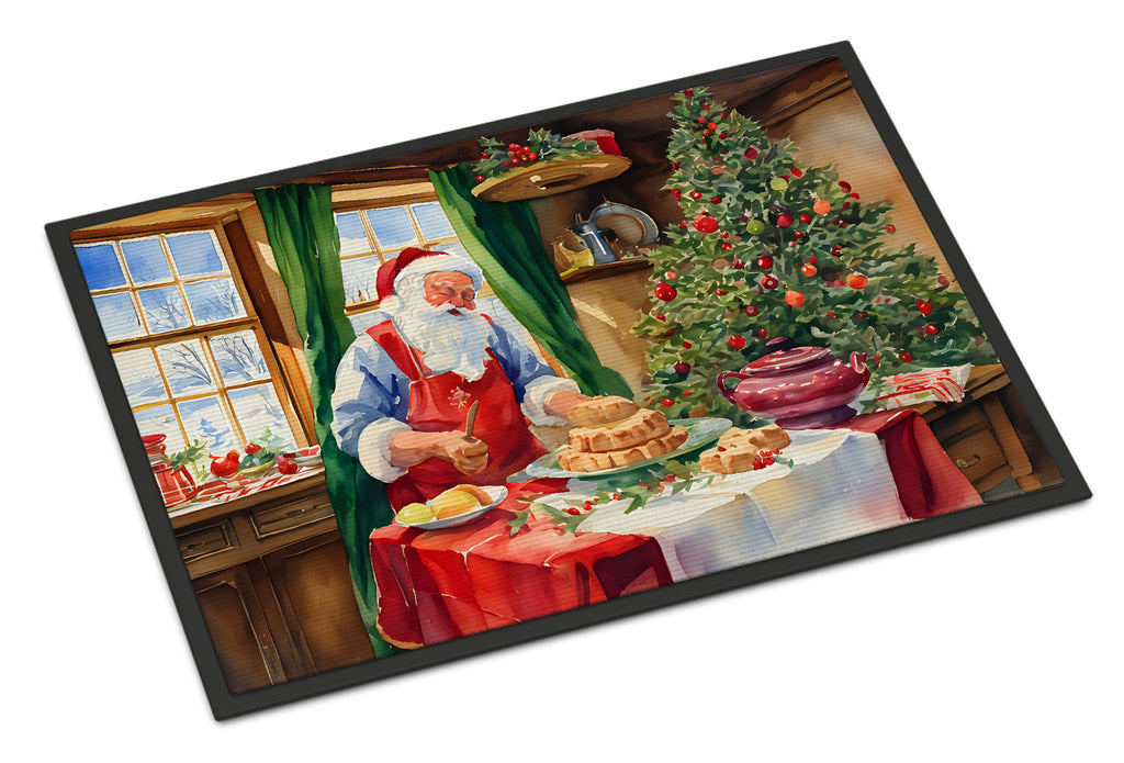 Cookies with Santa Claus Papa Noel Doormat
