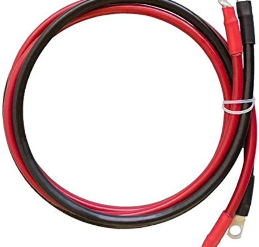Battery Inverter Cables 5FT/1.5M 25MM¬≤/4AWG For 3/8 IN Lugs-1